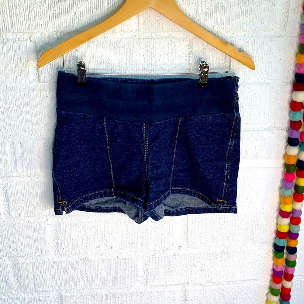 Motherhood Denim Jean Elastic Shorts sz S